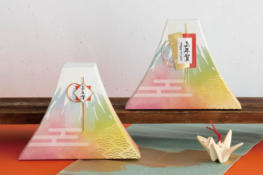 迎春ラッピングアイテム富士山貼箱1