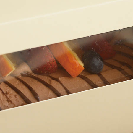 ロールケーキ向け持ち手ありギフトボックス