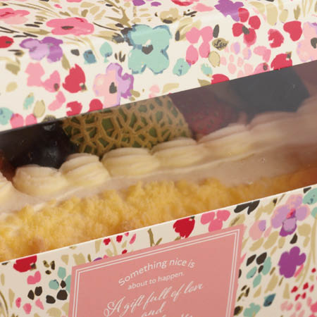 ロールケーキ向け持ち手ありギフトボックス