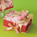桜デザインのあづまバッグを使ったギフトラッピング