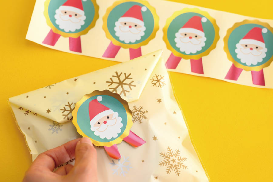 クリスマスデザインのシール紹介