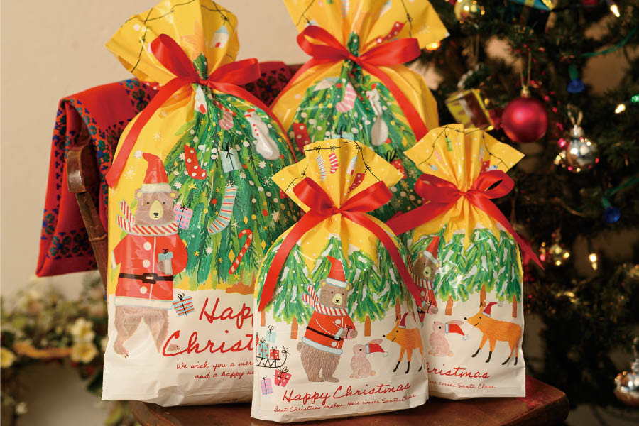 クリスマスベアラーシリーズのギフトラッピングアイテム紹介