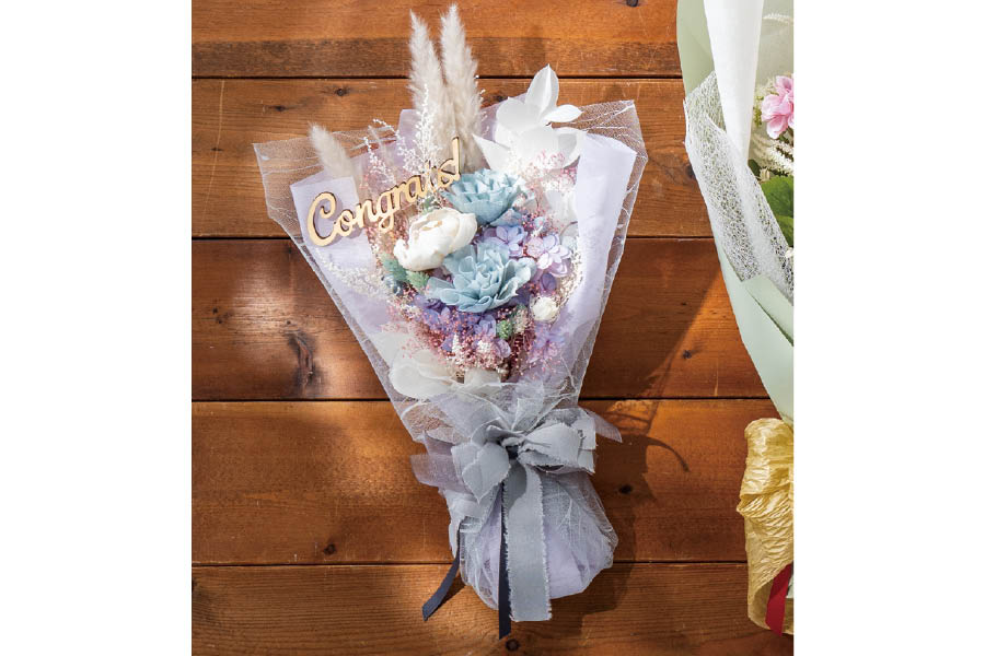 ニュアンスブーケラッピング1のラベンダーのみ