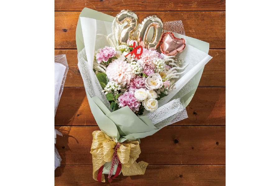 ニュアンスブーケラッピング1のピスタチオグリーンのみ