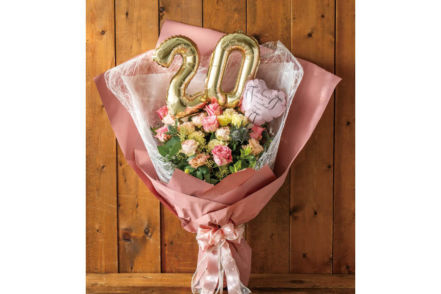 成人式のニュアンスブーケピンク