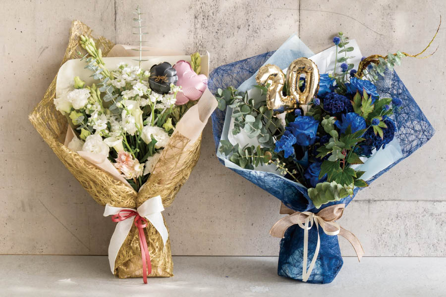 王道！華やかブーケラッピング1