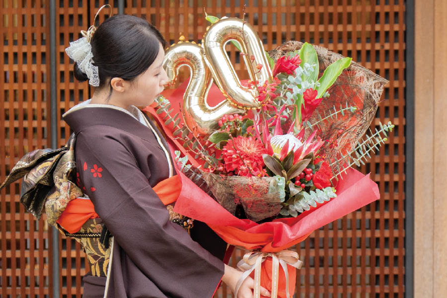 王道！華やかブーケラッピング2