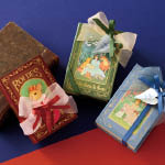 洋書のような貼箱を使ったバレンタイン・ホワイトデイラッピング