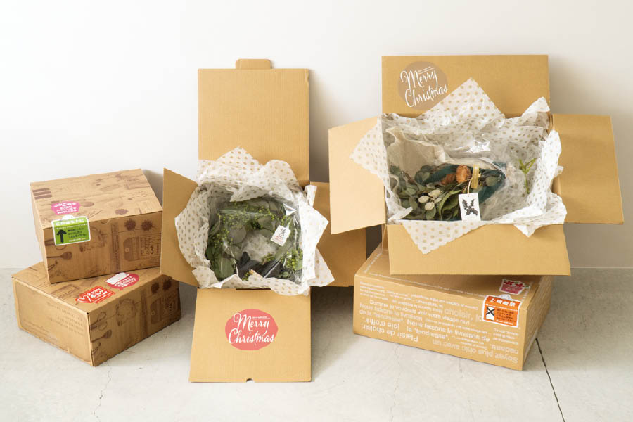 クリスマスリース宅配ボックス