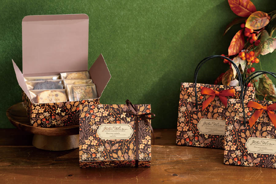 ボタニカルデザインのギフトボックス
