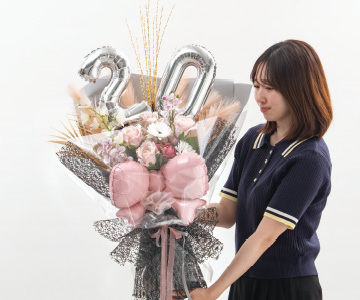 韓国ブーケラッピング7回目のブーケ