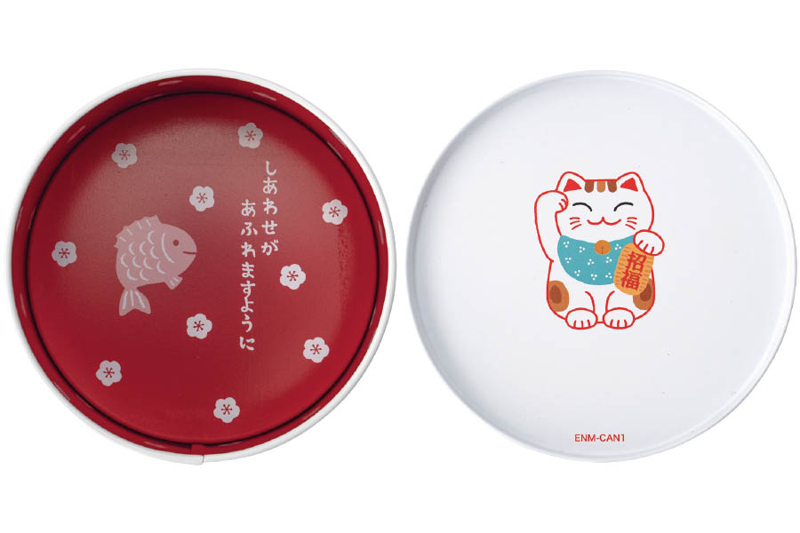 招き猫のギフト缶説明