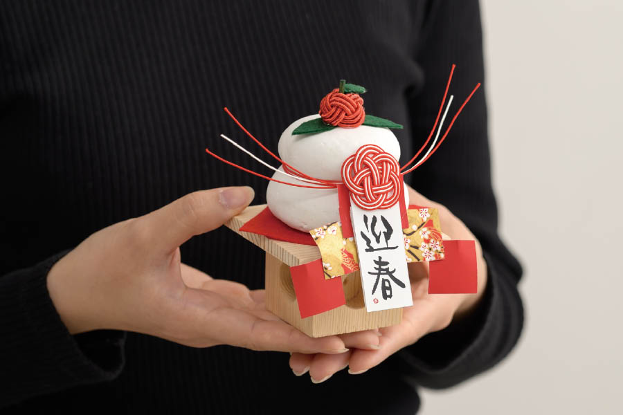 2027新商品_卓上サイズの鏡餅飾り紹介