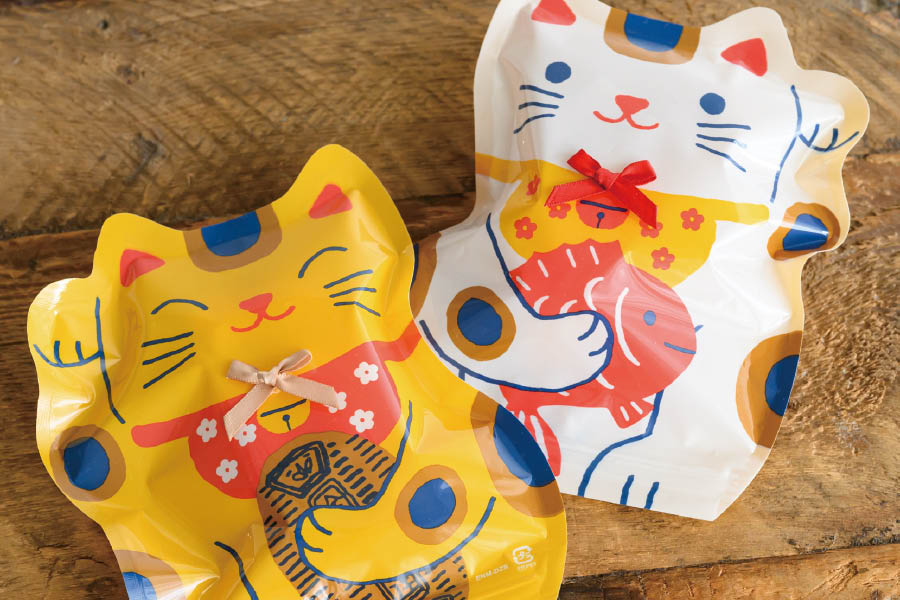 2027新商品_招き猫のジップ付きバッグ紹介