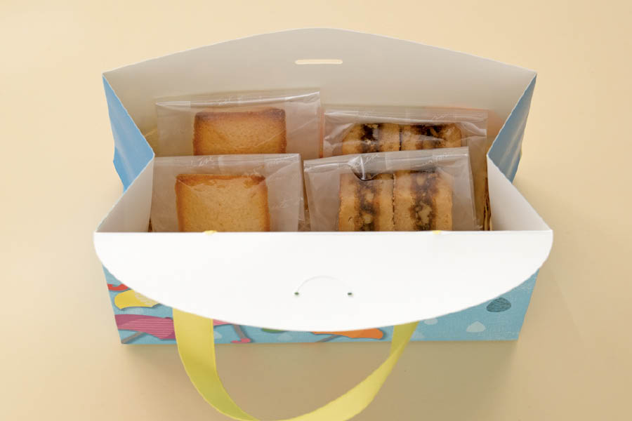 RNS-F1P両面のお菓子をいれたところ