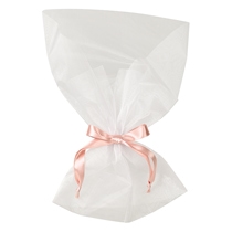 オーガンジーチュチュブーケバッグ‐M/ホワイト（M / ホワイト）