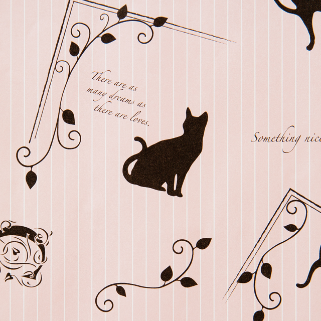 エレガントキャット包装紙-1