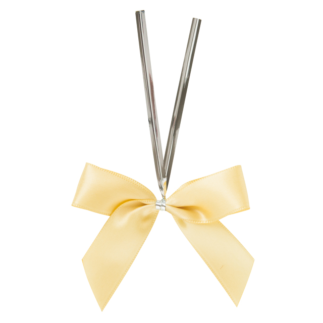 サテンリボンワイヤータイスモーキーイエロー-1