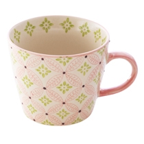 ハンドメイドアートマグカップ-3（ピンク）