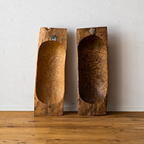 ヴィンテージ・ウッドトレイ（L）（L）