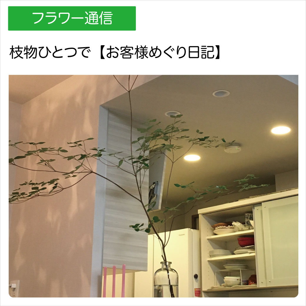 枝物ひとつで【お客様めぐり日記】